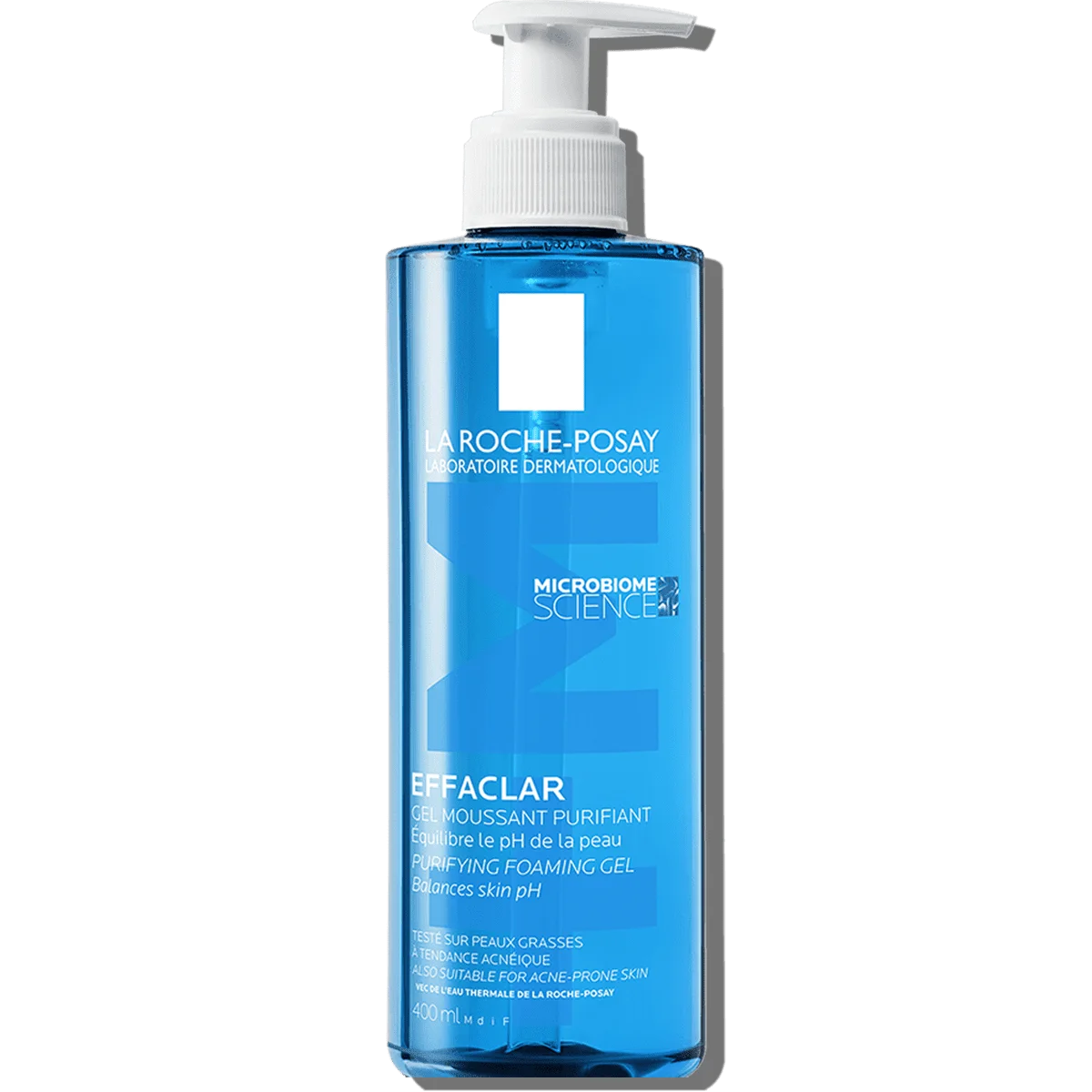 La Roche-Posay Effaclar Purifying Foaming Gel 400ml pump bottle — Microbiome Science generation