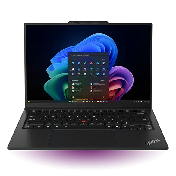 Lenovo ThinkPad X1 Carbon Gen 14 open, front view