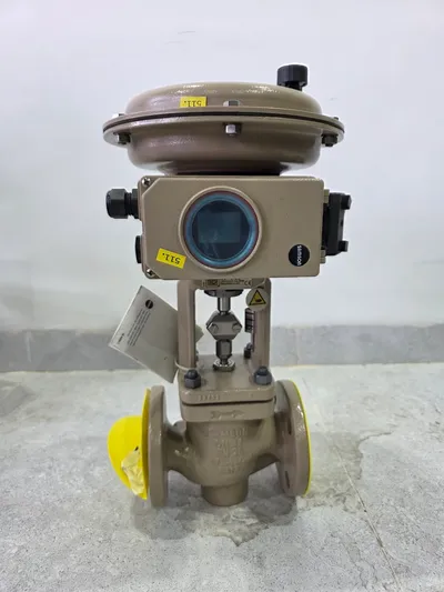 شیر کنترل SAMSON Type 3241 — DN32 PN25 Kvs16، اکچویتور پنوماتیک 3277 + پوزیشنر